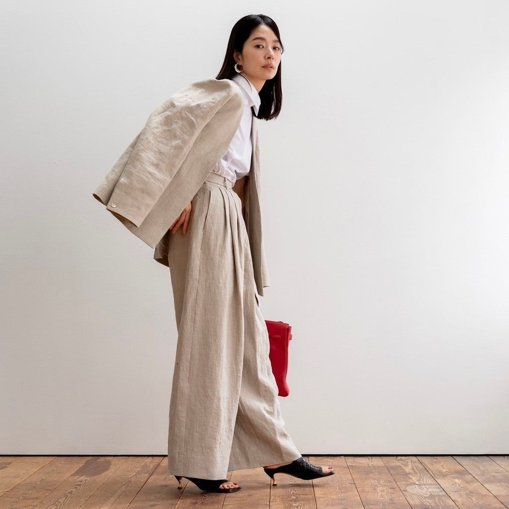 Sage / floating linen pants (sand/carbon/cloud)