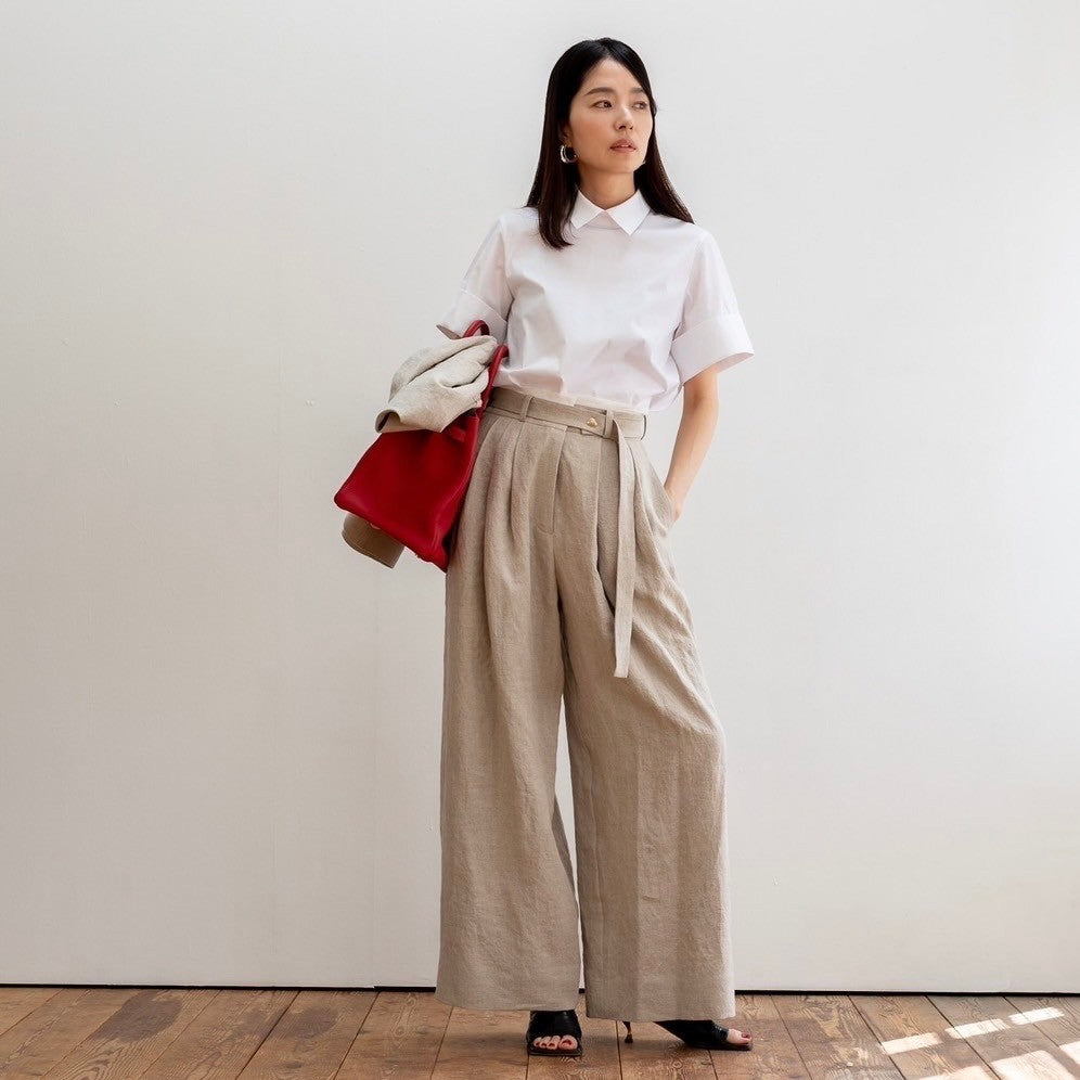 Sage / floating linen pants (sand/carbon/cloud)