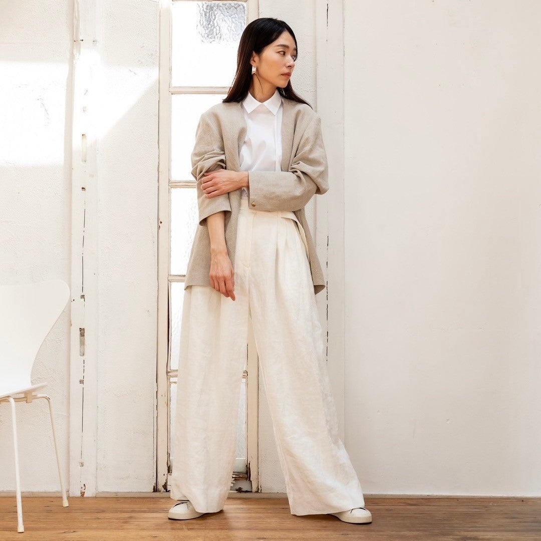 Sage / floating linen pants (sand/carbon/cloud)