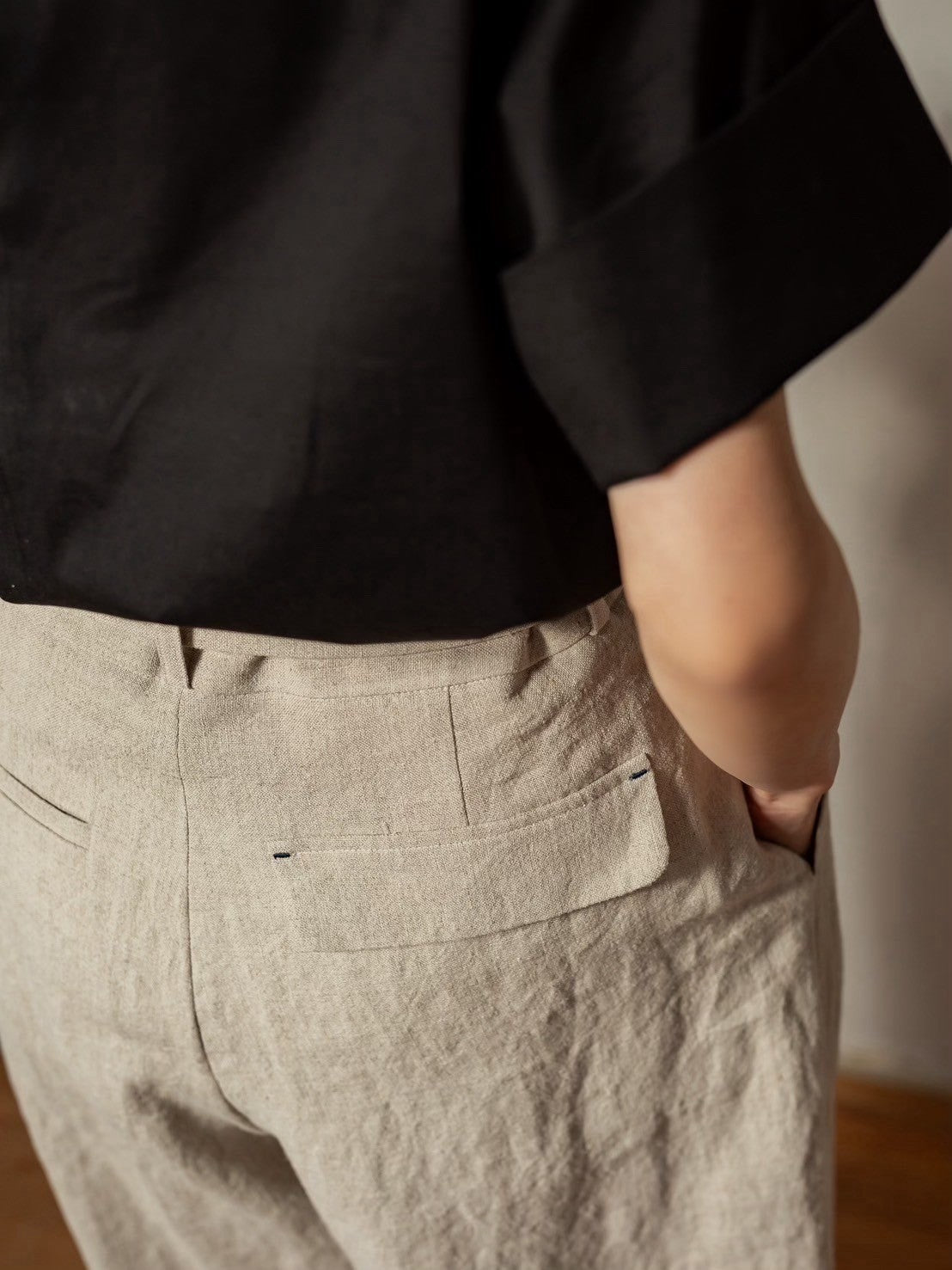Sage / floating linen pants (sand/carbon/cloud)