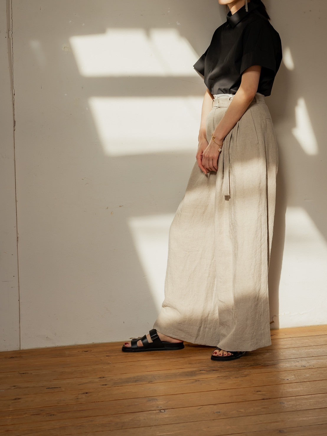 Sage / floating linen pants (sand/carbon/cloud)