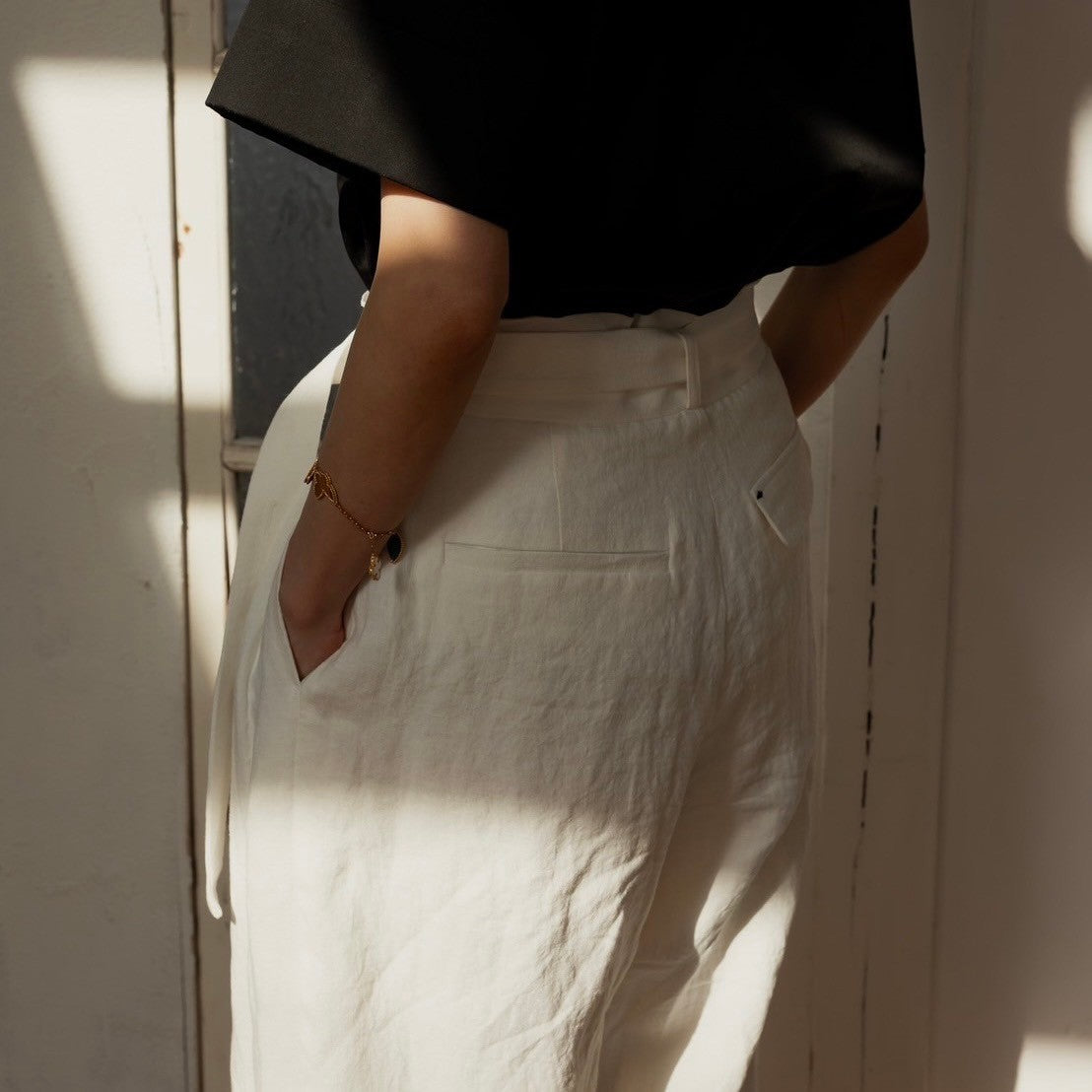 Sage / floating linen pants (sand/carbon/cloud)