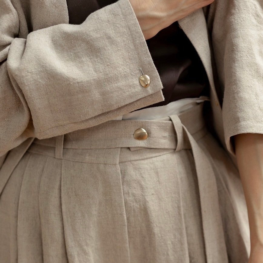 Sage / floating linen pants (sand/carbon/cloud)