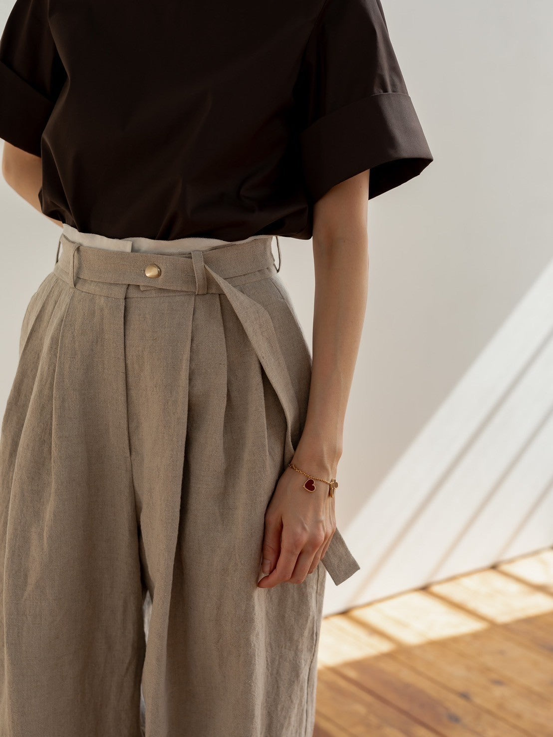 Sage / floating linen pants (sand/carbon/cloud)