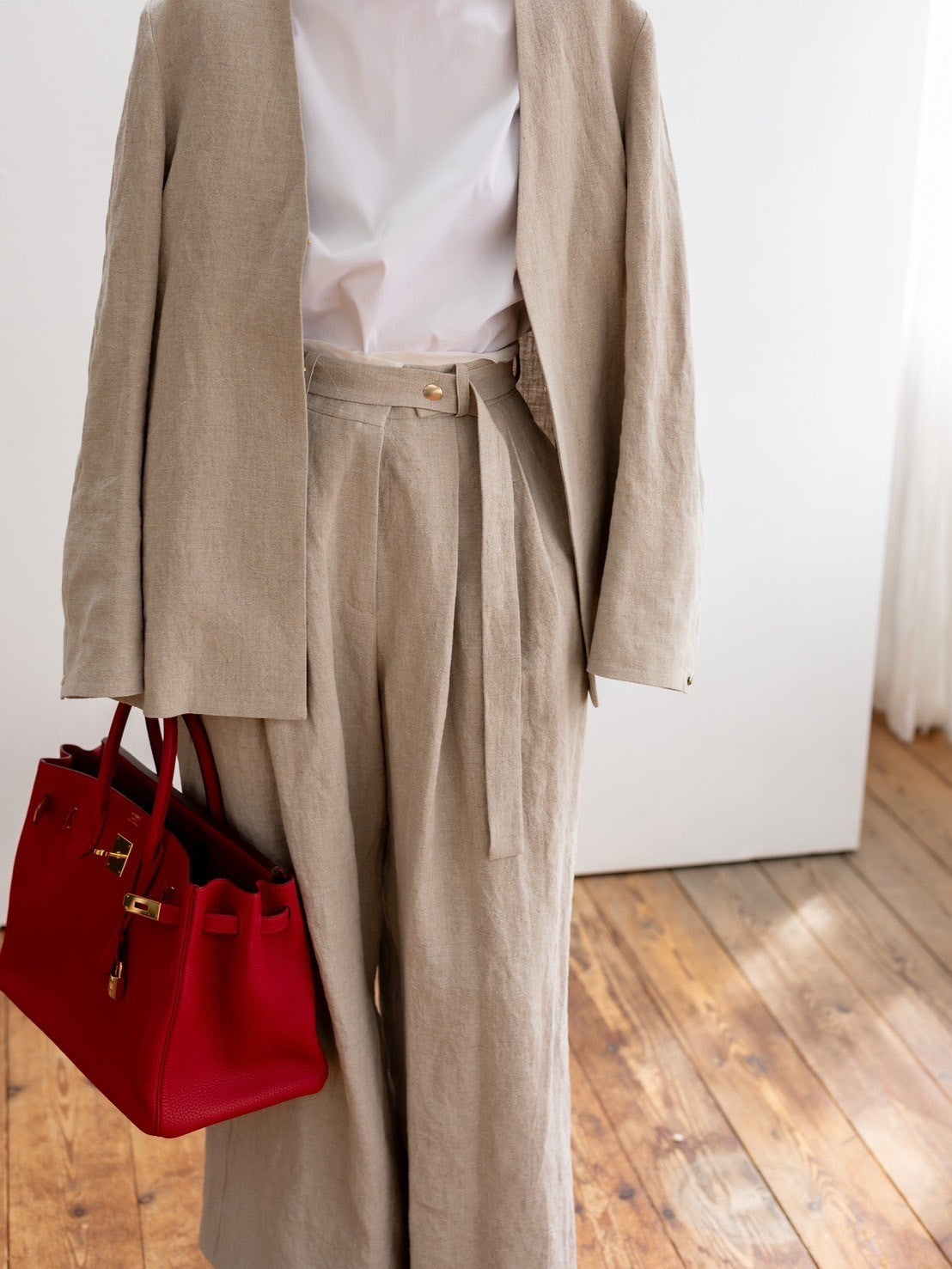 Sage / floating linen pants (sand/carbon/cloud)