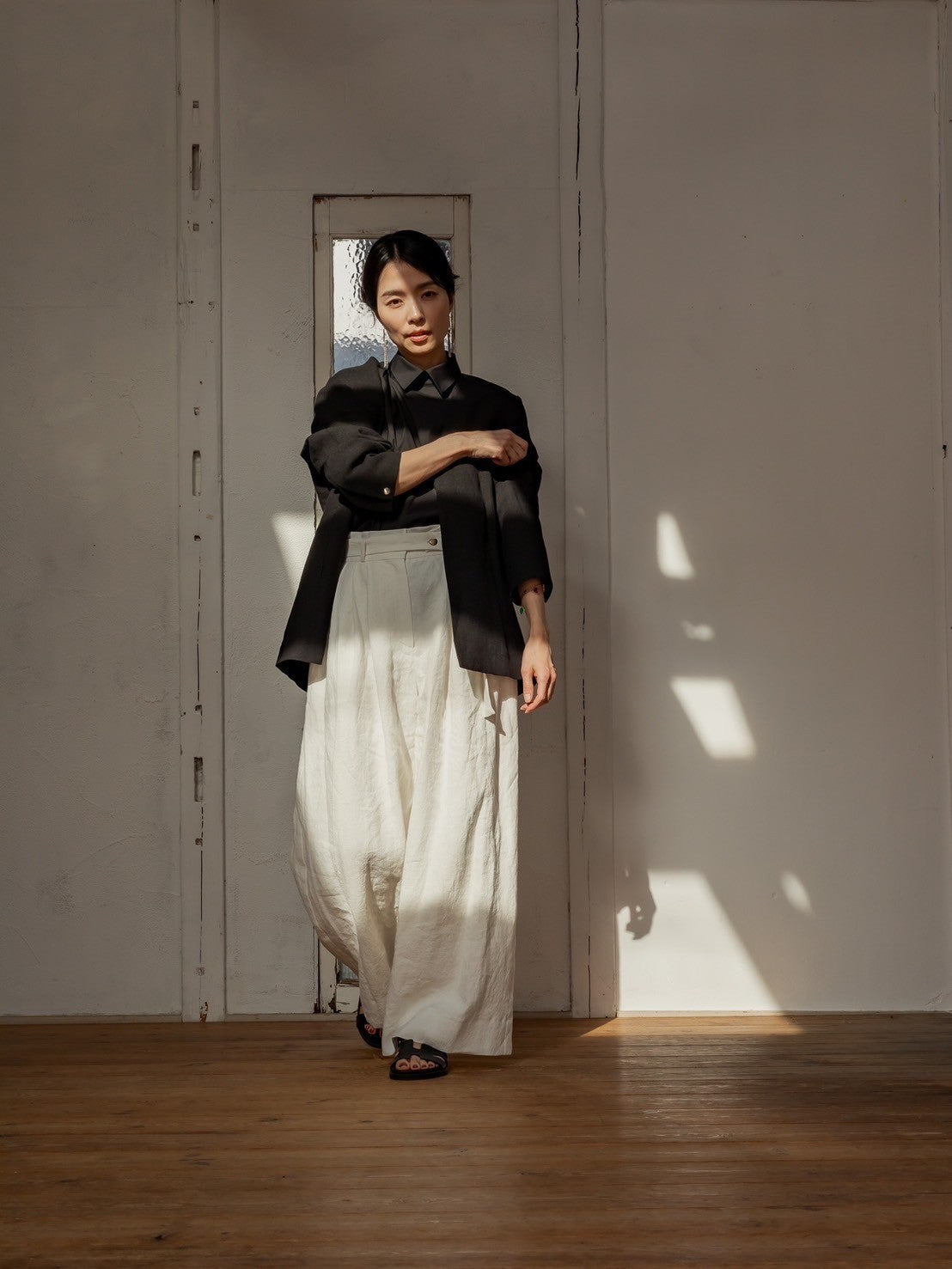Sage / floating linen pants (sand/carbon/cloud)