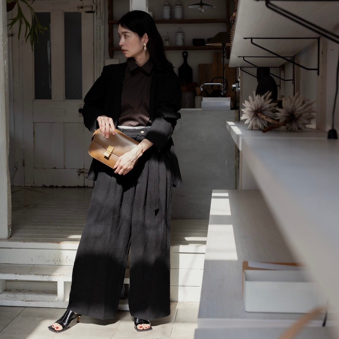 Sage / floating linen pants (sand/carbon/cloud)