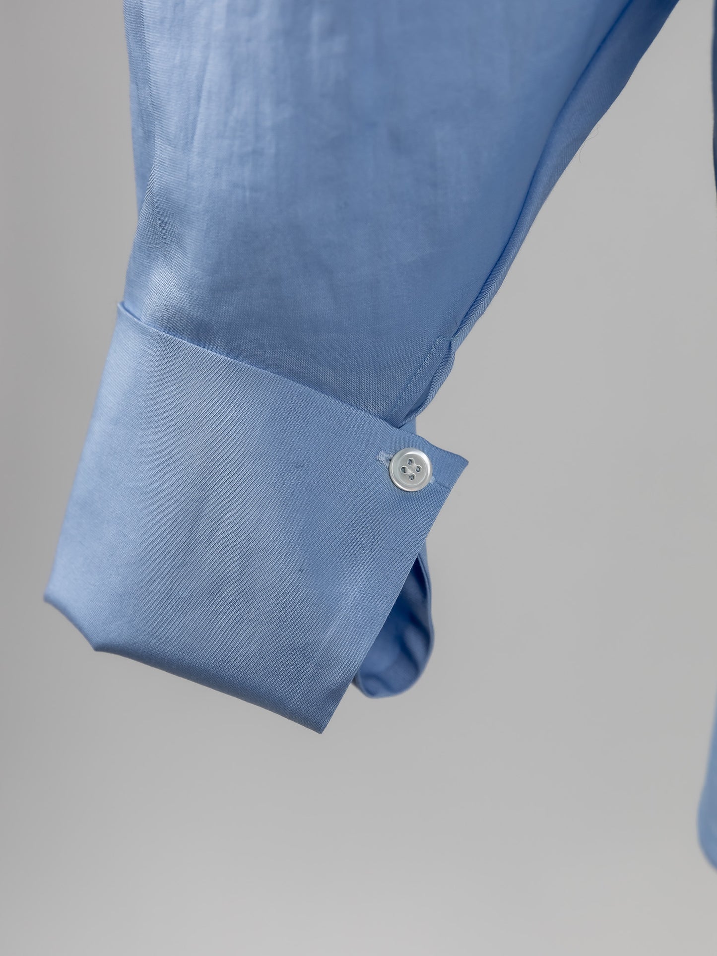 Allison / Sheer Dual Blouse - Frosty Blue