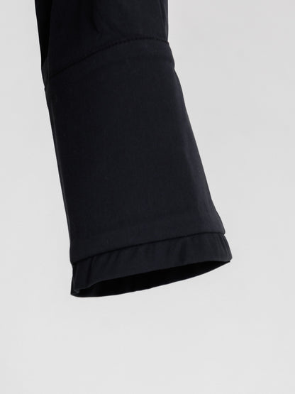 Natalie/bottle neck drape blouse