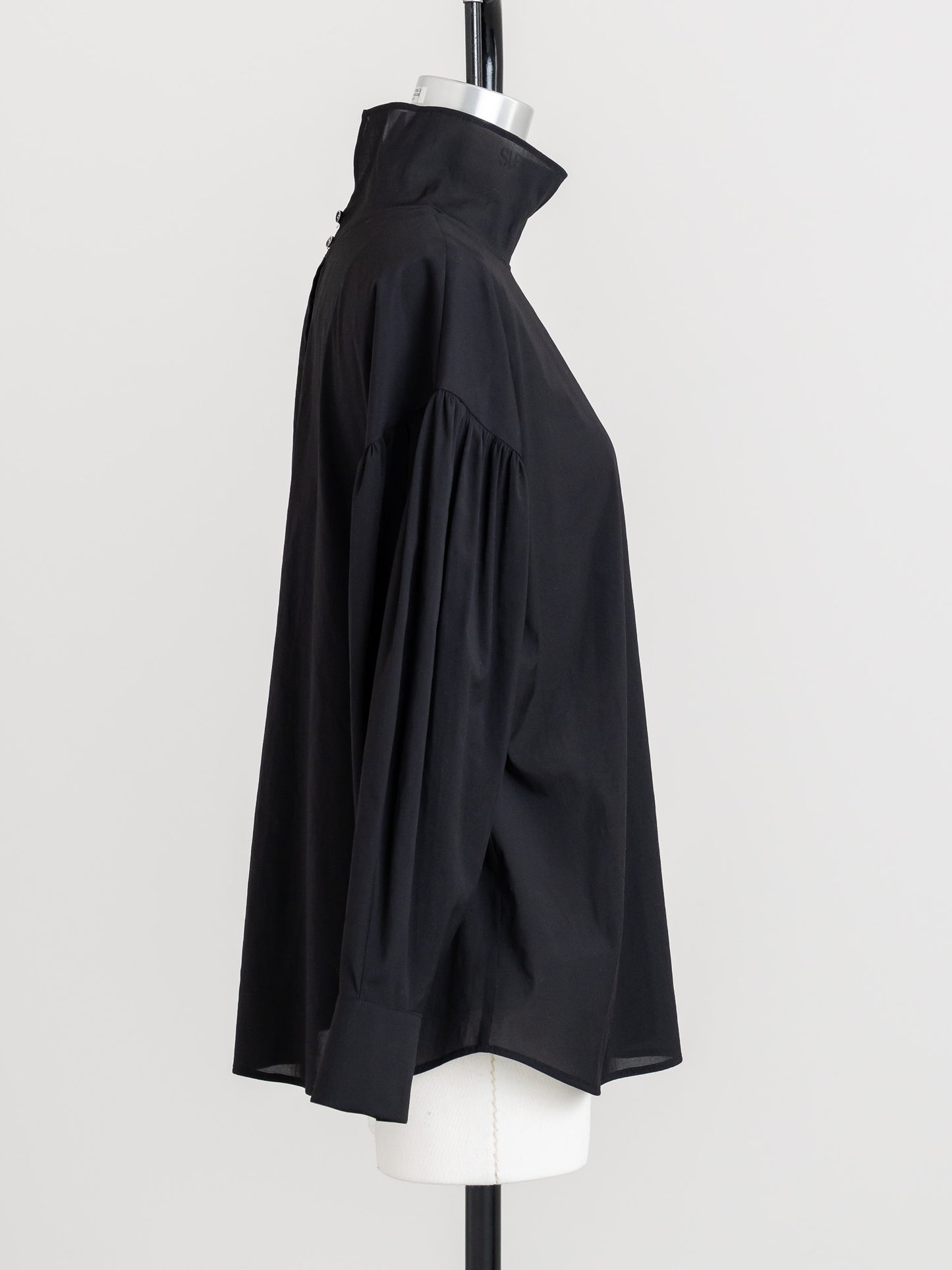 【ORDER】Dwight / sheer high neck dual blouse