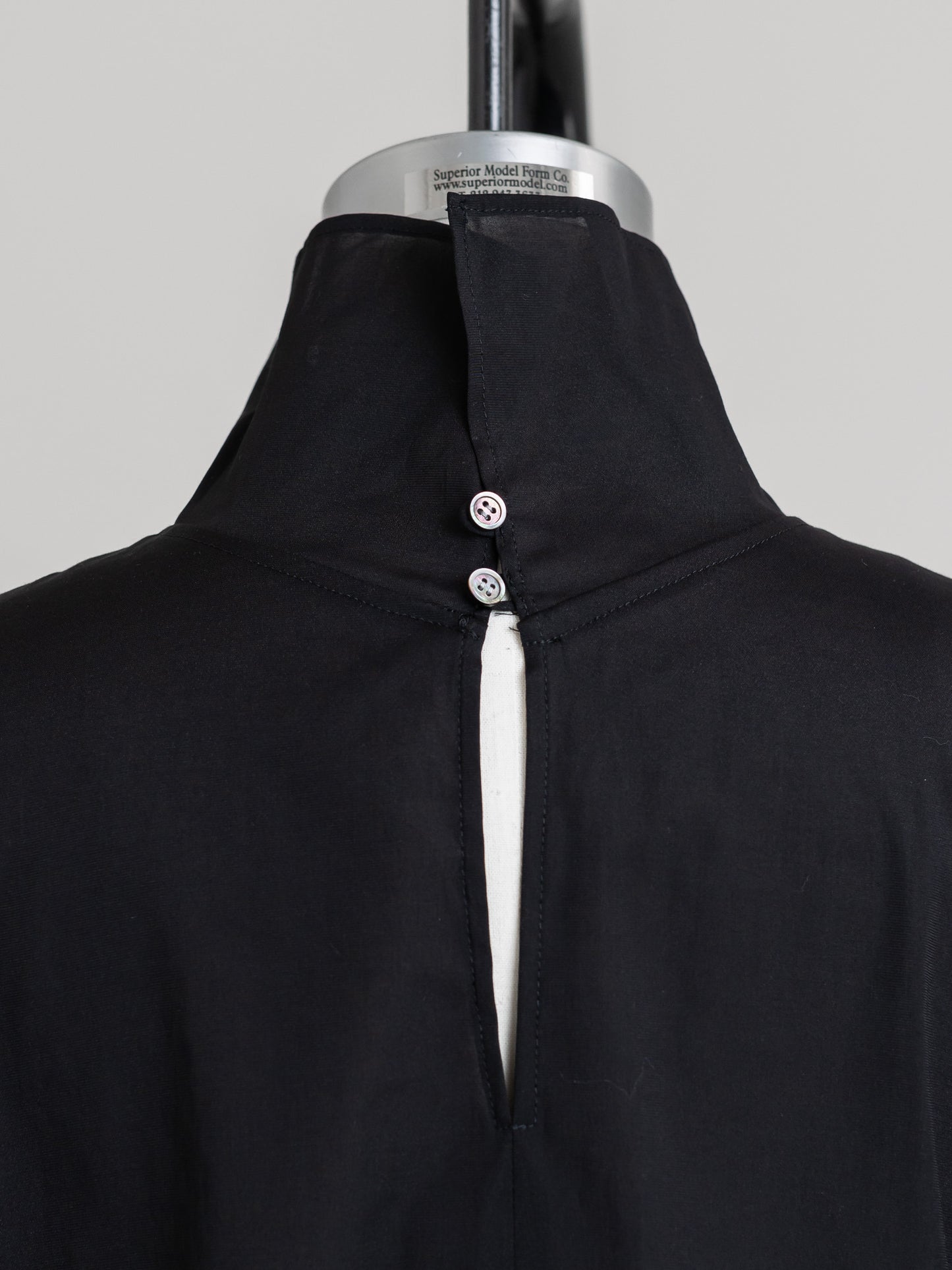 【ORDER】Dwight / sheer high neck dual blouse