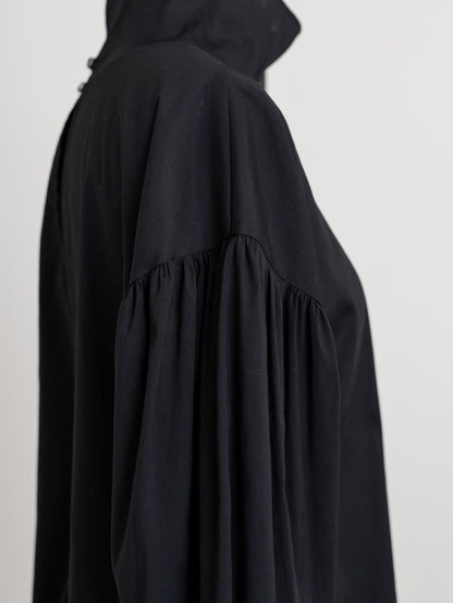 【ORDER】Dwight / sheer high neck dual blouse