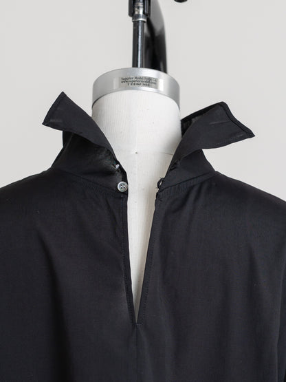 【ORDER】Dwight / sheer high neck dual blouse