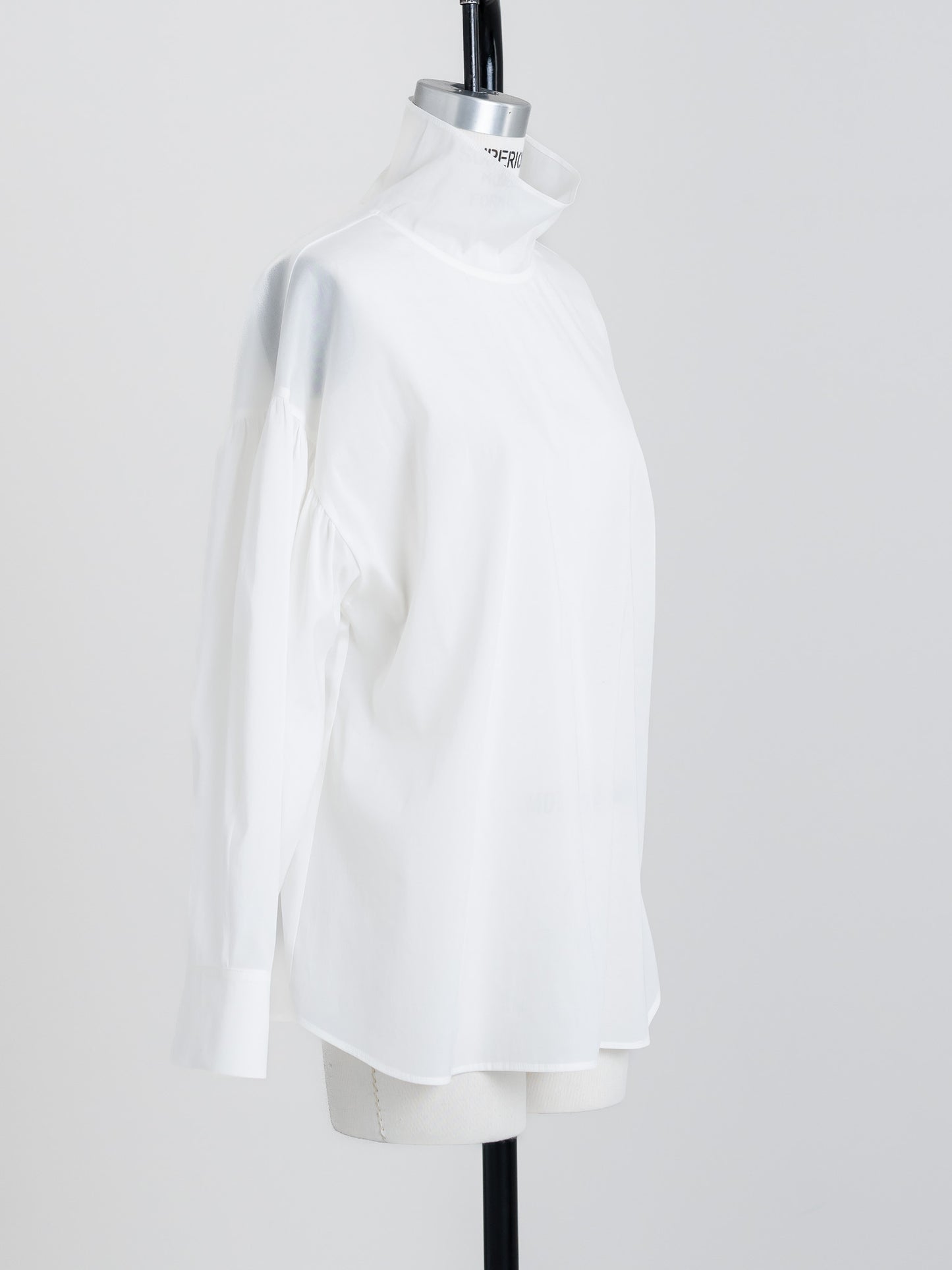 【ORDER】Dwight / sheer high neck dual blouse