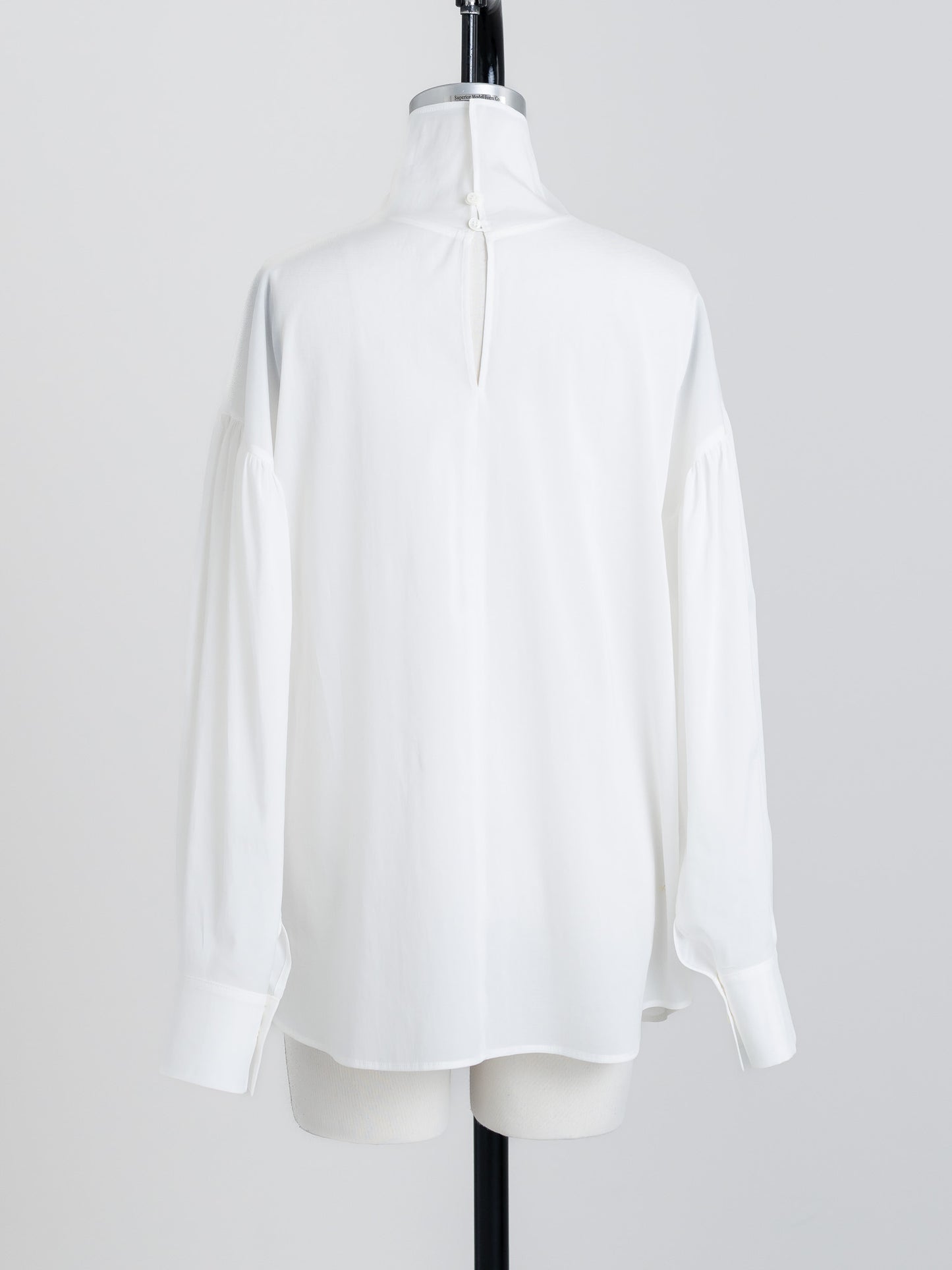 【ORDER】Dwight / sheer high neck dual blouse