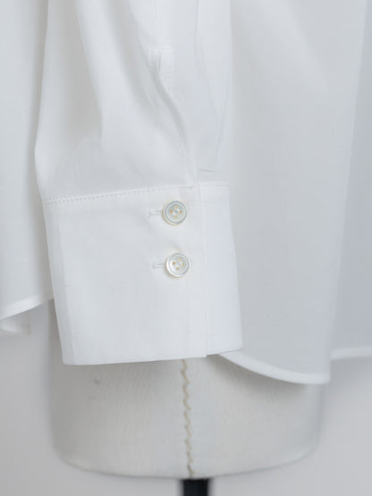 【ORDER】Dwight / sheer high neck dual blouse