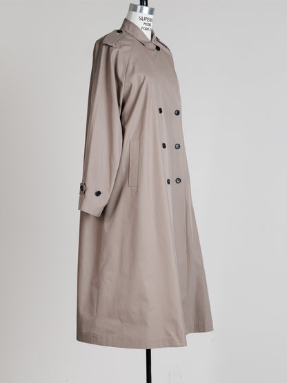 Winona/weightlessness silk trench coat