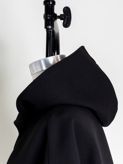 Violetta / switch neck feather short coat（perl/midnight/noir）