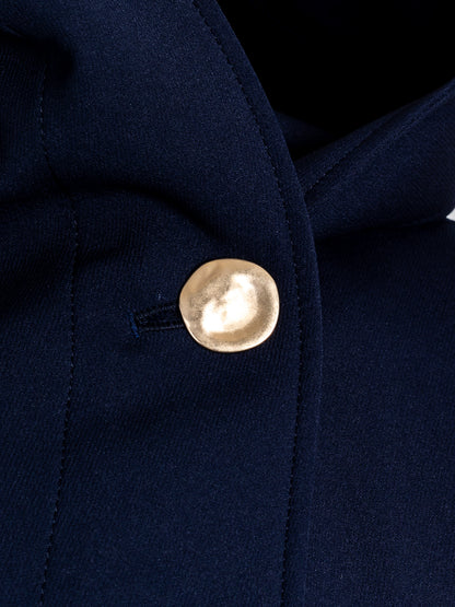 【予約販売】Violetta / switch neck feather short coat（perl/midnight/noir）