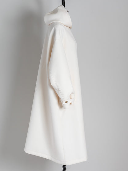 【予約販売】Irene / switch neck feather long coat（perl/midnight/noir）