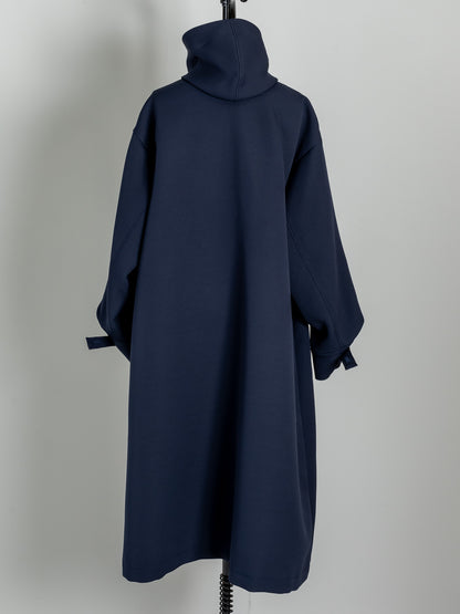 【予約販売】Irene / switch neck feather long coat（perl/midnight/noir）
