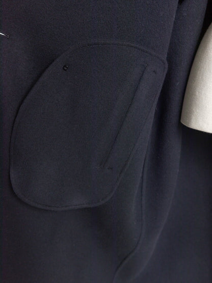 Gabriella/long oval coat　(BLACK/GRAY)