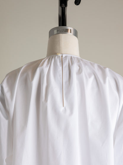 【予約販売】Hope / deres thomas maison cotton drape blouse （BLACK/OFF-WHITE）