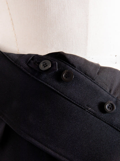 Greta / first step skirt （BLACK/OFF-WHITE)