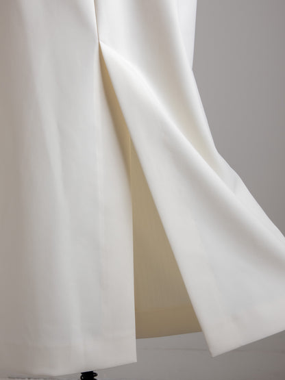 【予約販売】Greta / first step skirt （BLACK/OFF-WHITE)