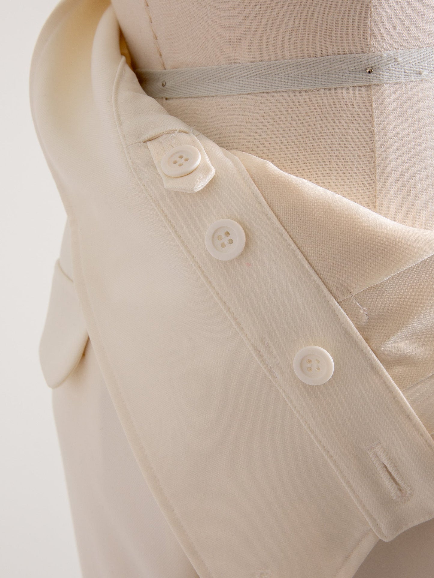 Greta / first step skirt (BLACK/OFF-WHITE)