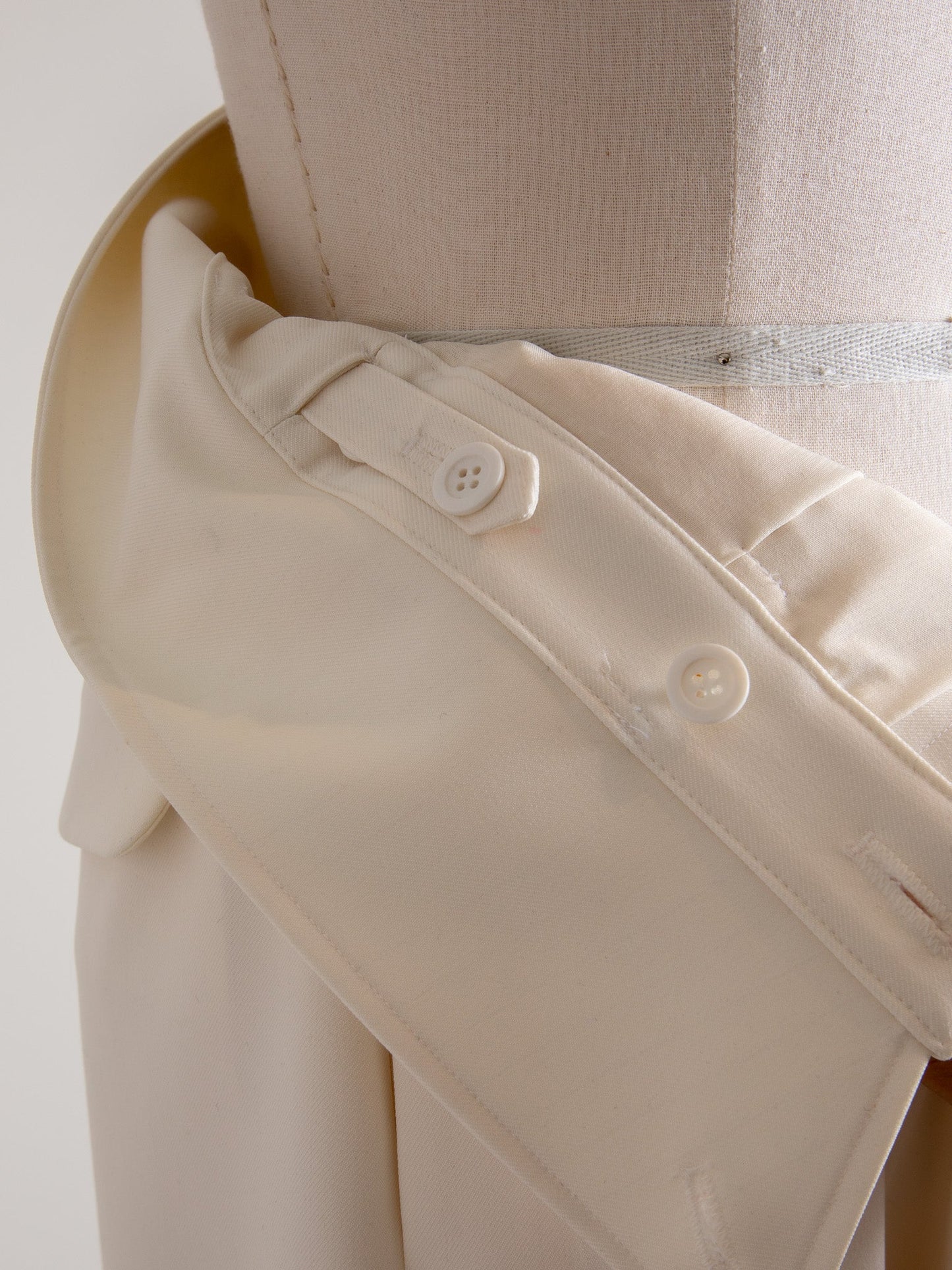 Greta / first step skirt (BLACK/OFF-WHITE)