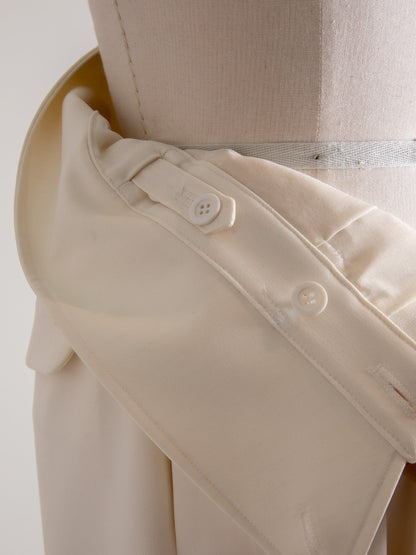 Greta / first step skirt （BLACK/OFF-WHITE)