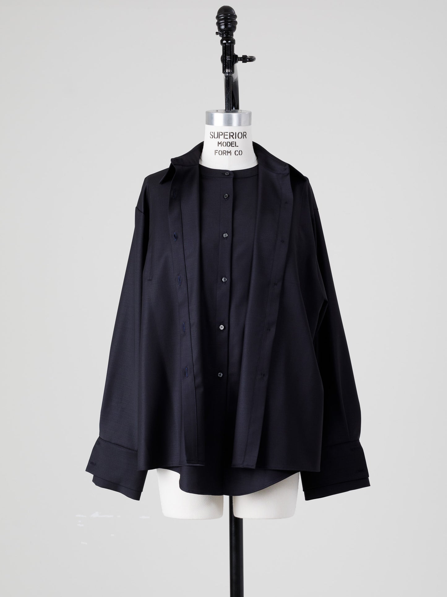 Mariela/double layered shirt jacket