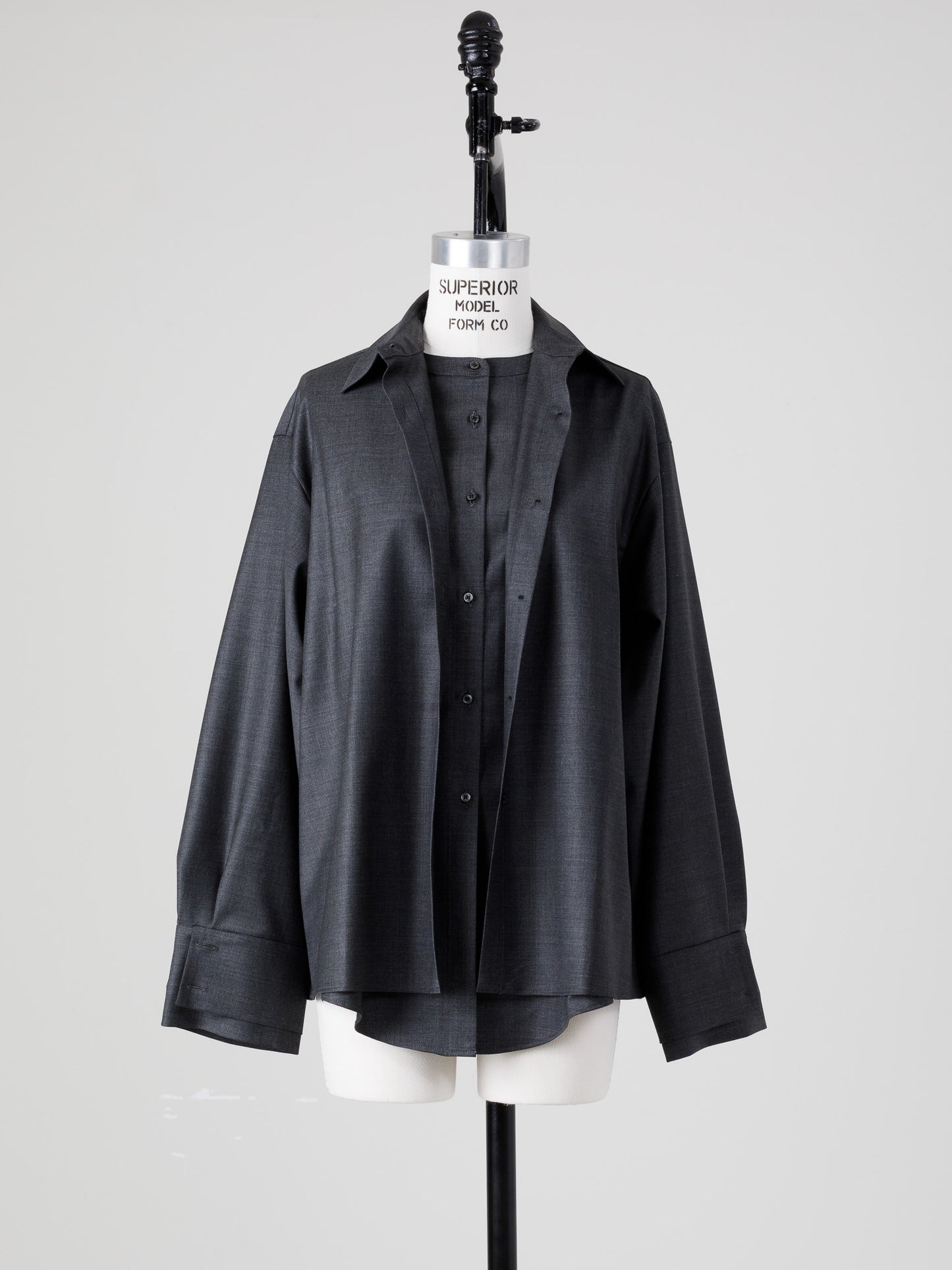 Mariela/double layered shirt jacket