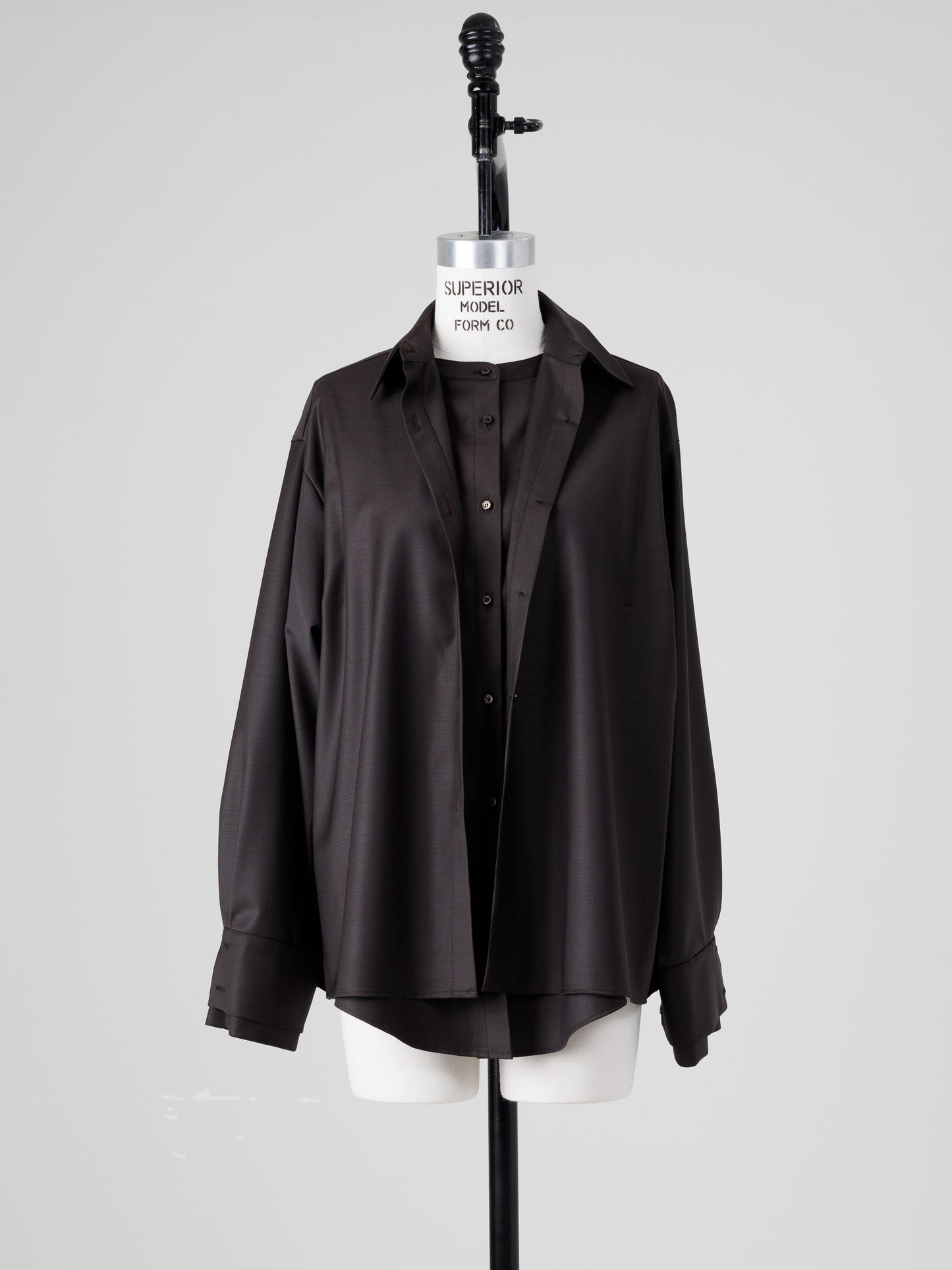 Mariela/double layered shirt jacket