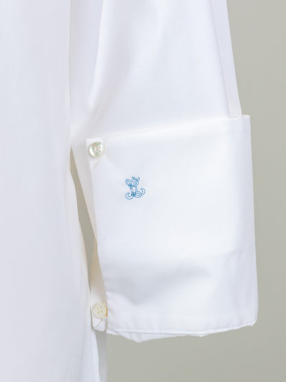 【予約販売】Valentina / blooming embroidery blouse (NAVY×NAVY / WHITE×SMORKY BLUE)