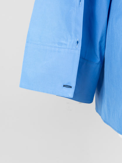【予約販売】Mia / deres thomas mason 6way sleeve shirt  (STRIPE/ INDIGO / CLEAR BLUE)