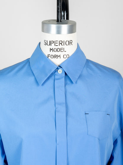 【予約販売】Mia / deres thomas mason 6way sleeve shirt  (STRIPE/ INDIGO / CLEAR BLUE)
