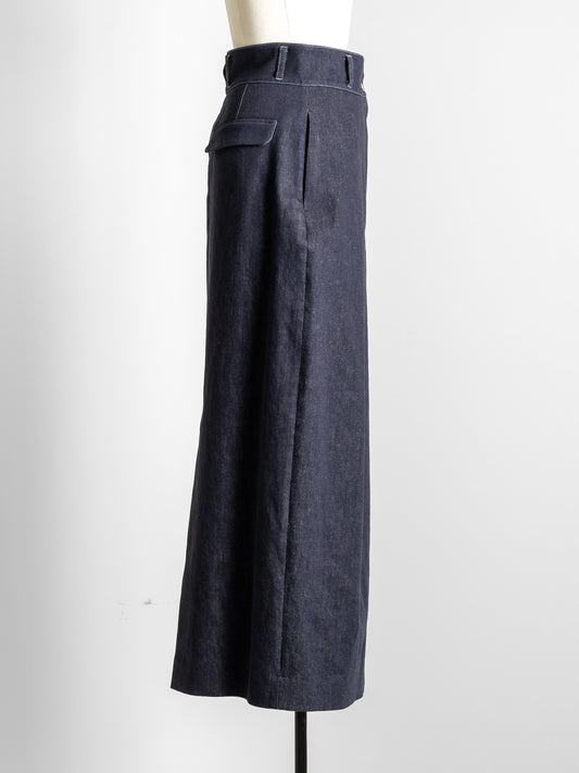 【予約販売】Simone / first denim skirt(INDIGO)