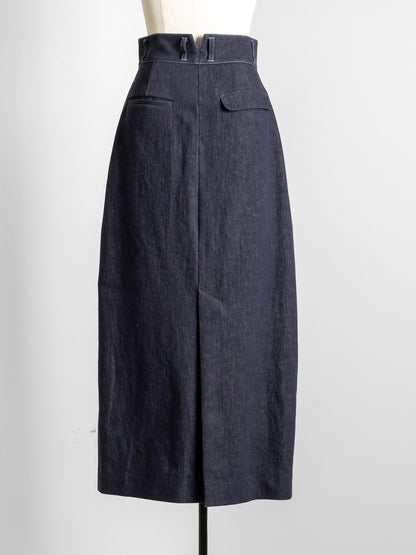 Simone / first denim skirt(INDIGO)