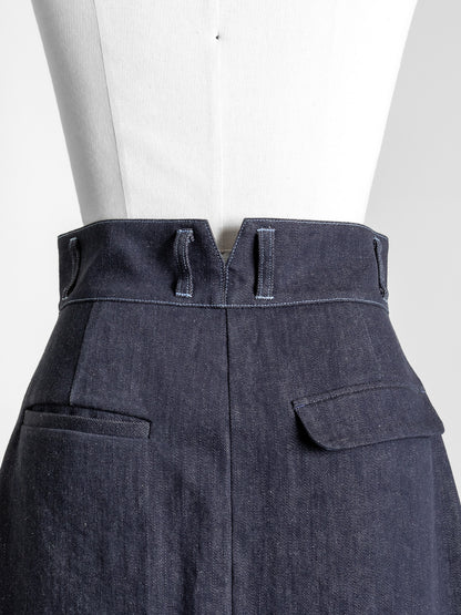 【予約販売】Simone / first denim skirt(INDIGO)