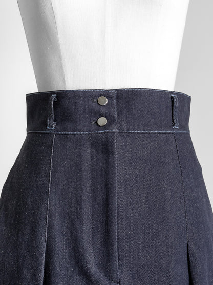 【予約販売】Simone / first denim skirt(INDIGO)