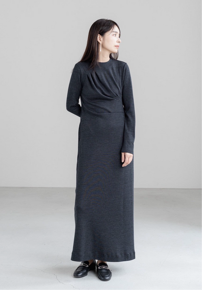 【ORDER】　Christelle / relax drape dress