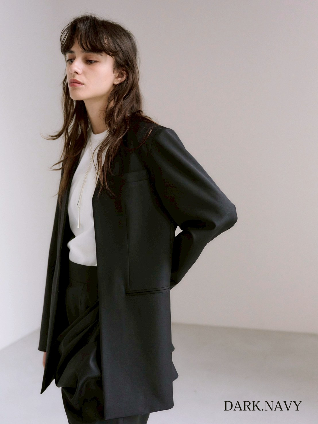【PRE ORDER】minimal jacket    （dark navy /  black）