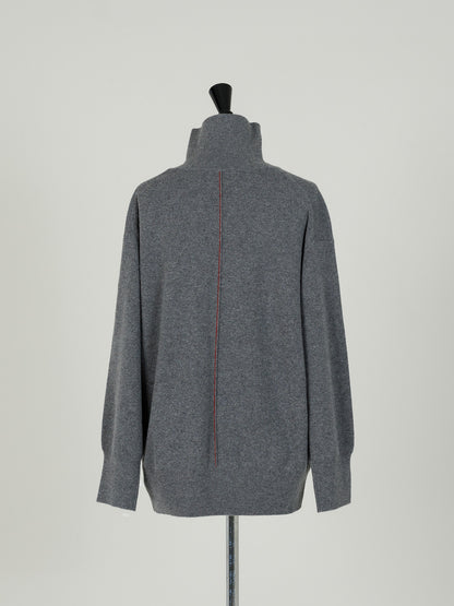 Ashley/back line turtle neck sweater