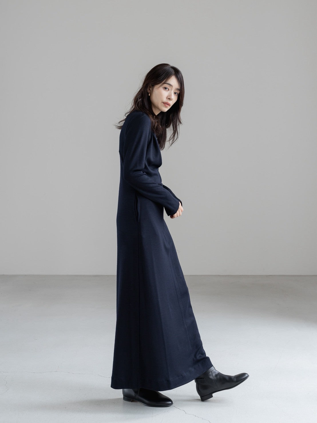 ORDER】 Christelle / relax drape dress – deres.online