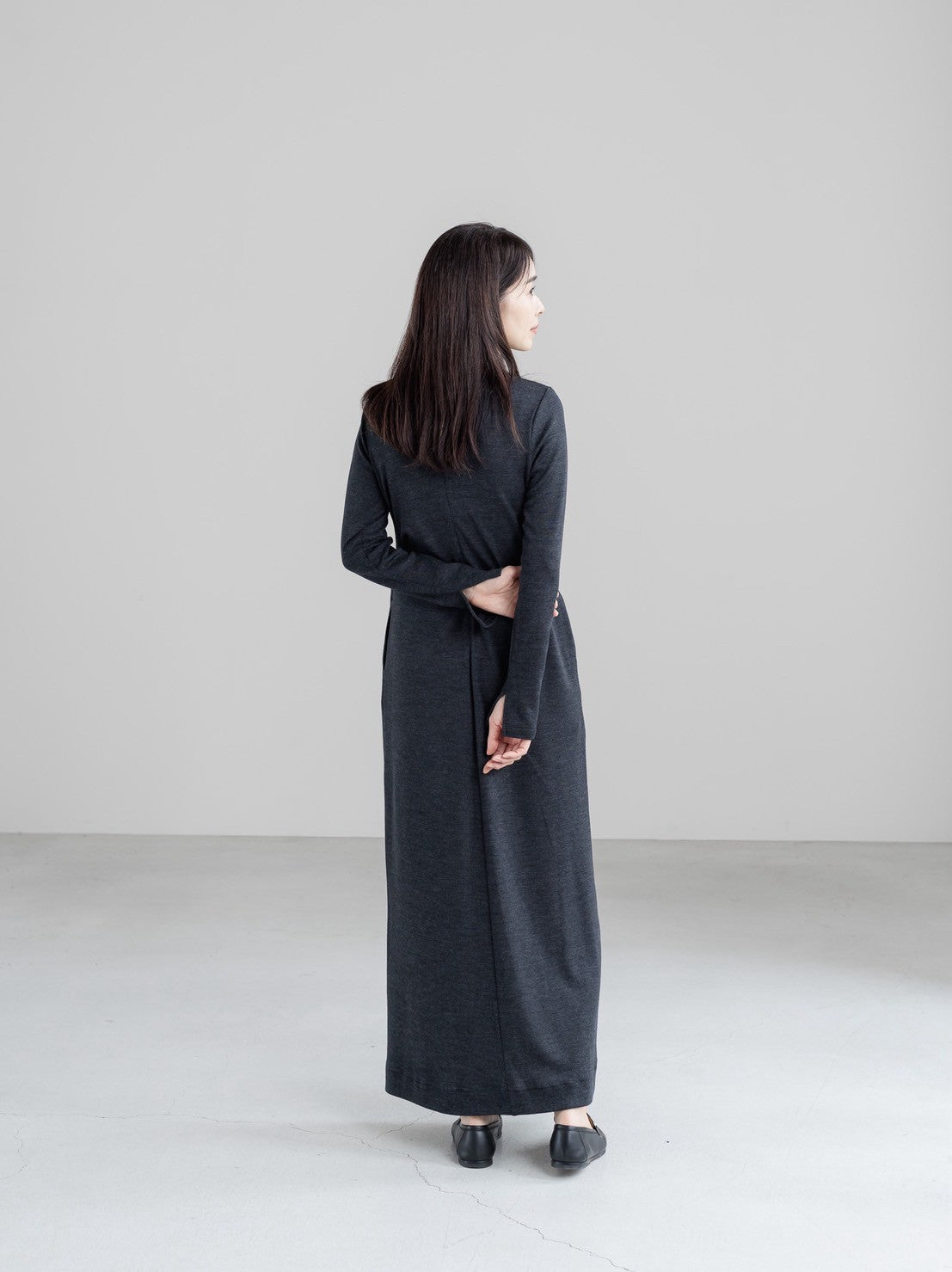 deres デレスrelax drape dress NAVY サイズF ORDER】 Christelle / relax drape dress – deres.online