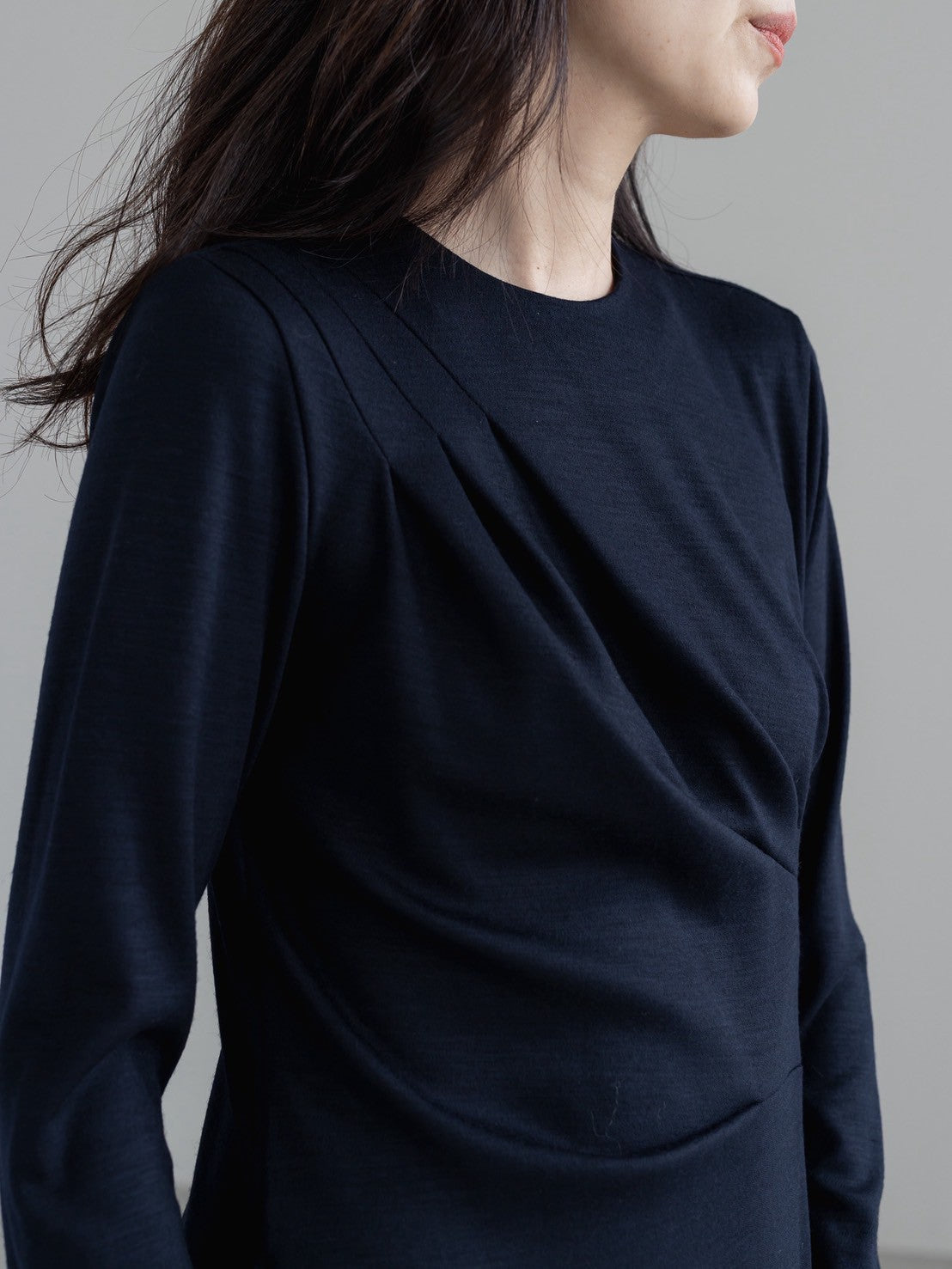 ORDER】 Christelle / relax drape dress – deres.online
