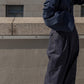 Mia / deres thomas mason 6way sleeve shirt  (STRIPE/ INDIGO / CLEAR BLUE)