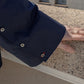 Mia / deres thomas mason 6way sleeve shirt  (STRIPE/ INDIGO / CLEAR BLUE)